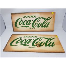TWO COCA-COLA CRATE SIDES