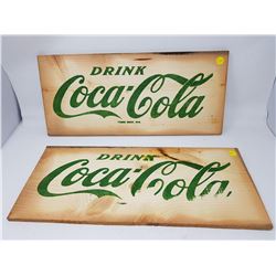 TWO COCA-COLA CRATE SIDES