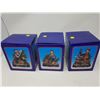 LOT OF 3 FIGURINES (BOX IS 5.5" X 6.5")