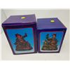 LOT OF 2 FIGURINES (BOX IS 5.5" X 6.5"--7.5" X 5.5")