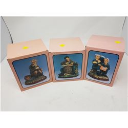 LOT OF 3 FIGURINES (BOX IS 5.5  X 6 )