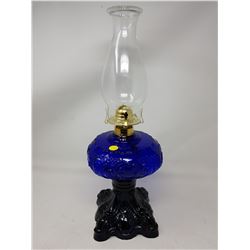 COBALT BLUE #2 COAL OIL LAMP