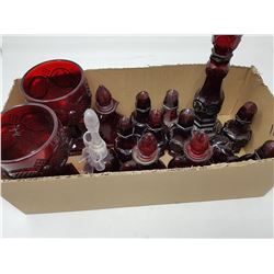 LOT OF ASSORTED AVON CAPE COD GLASSWARE