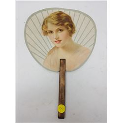 ANTIQUE SINGER HAND FAN