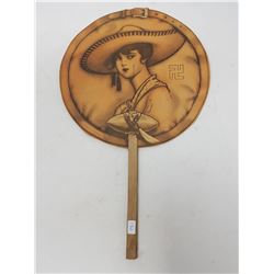 ANTIQUE W.A. ROBERTSON OPTOMETRIST HAND FAN