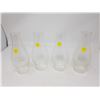 LOT OF FOUR #1 LAMP CHIMNEYS