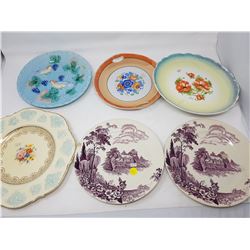 LOT OF 7 DECORATIVE PLATES