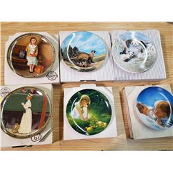 LOT OF 6 DECORATIVE PLATES (2 ROCKWELL, 1 NELSON, ETC.)