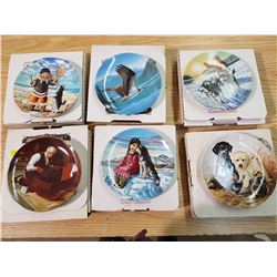 LOT OF 6 DECORATIVE PLATES