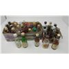 Image 1 : LOT OF ASSORTED MINI BOTTLES (SEAGRAM'S WHISKEY, BACARDI RUM, ETC.)