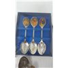 Image 3 : LOT OF SPOONS WITH DISPLAY RACK (SOME ROYALTY SPOONS)