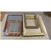 Image 1 : LOT OF PICTURE FRAMES (VARIOUS SIZES-SOME HAVE GLASS, SOME DON'T)