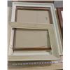 Image 3 : LOT OF PICTURE FRAMES (VARIOUS SIZES-SOME HAVE GLASS, SOME DON'T)
