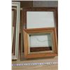 Image 4 : LOT OF PICTURE FRAMES (VARIOUS SIZES-SOME HAVE GLASS, SOME DON'T)