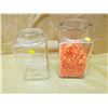 Image 2 : TWO CANDY JARS WITHOUT LIDS AND SPICE JARS