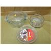 Image 1 : THREE GLASS DISHES