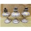 Image 1 : THREE COAL OIL LAMP BASES