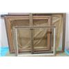 Image 4 : THREE LARGE FRAMES AND TWO PICTURES WITHOUT FRAMES