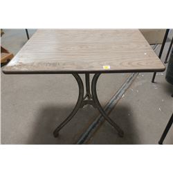 CAST IRON BASE TABLE-3 LEGS (30" X 24" X 29")