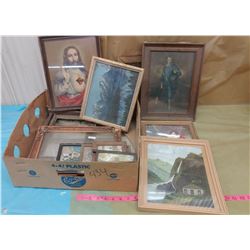 PICTURE FRAMES AND PICTURES