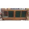 Image 1 : OAK GENERAL STORE SHOWCASE COMES WITH 1 GLASS SHELF 8' LONG- 8' X 26" X 42"