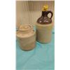 Image 1 : PICKLE CROCK AND 1 GALLON WHISKEY JUG (BOTH CRACKED)