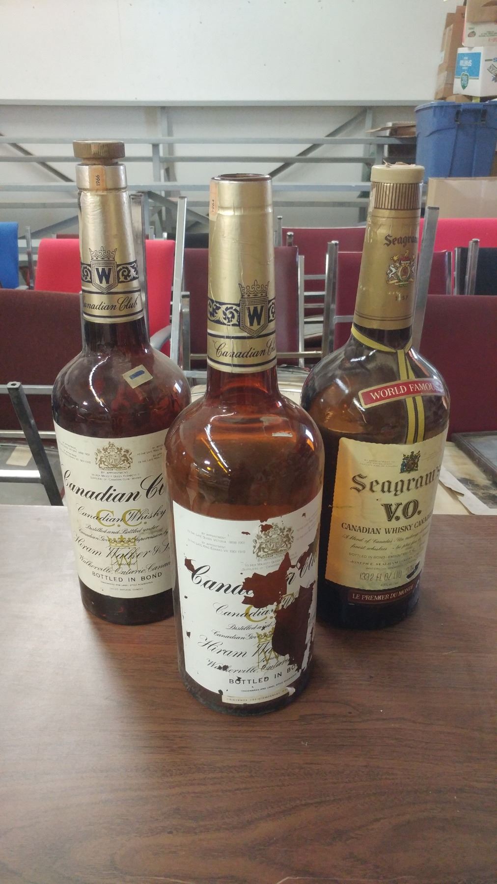 Texas Mickey Rye THREE TEXAS MICKEY BOTTLES