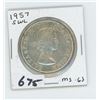 Image 1 : 1957 - CANADIAN SILVER DOLLAR