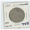 Image 1 : 1901- CANADIAN FIFTY CENTS