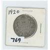 1920 CANADIAN 50 CENTS