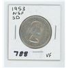 1953 NSF SD CANADIAN 50 CENTS
