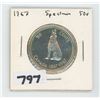 1967 SPECIMEN CANADIAN 50 CENTS