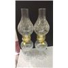 Image 1 : TWO CLEAR SWEETHEART LAMPS