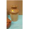 Image 2 : BEAN POT, PICKLE CROCK, AND CROCKERY