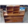 Image 1 : TWO WOODEN SHELVES - 24" X16" X 5" AND 42" X 10" X 31"