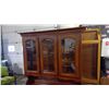 Image 4 : CHINA CABINET WITH HUTCH (50.5" X 74.5" X 18")