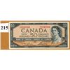 Image 1 : 1954 BANK OF CANADA - $50.00 BANKNOTE - AU Condition