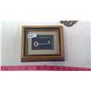 Image 2 : KEY IN PICTURE AND LARGE KEY (MISSING SOME TABS ON BACK OF FRAME)