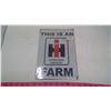Image 1 : REPRODUCTION TIN SIGN (THIS IS AN I H  FARM)