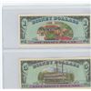 Image 2 : LOT OF 2 DISNEY DOLLARS $1 MICKEY MOUSE & $5 GOOFY
