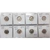 Image 2 : LOT OF 8 US DIMES (1967, 69, 70, 72, 74, 75, 76, 78)
