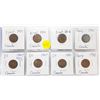 Image 1 : LOT OF 8 CANADA 1 CENT COINS, VARIOUS YEARS 1933-1952