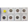 Image 1 : 7 CANADA 25 CENT COINS (1969, 70, 73, 74, 75, 76, 77)
