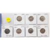 Image 2 : 7 CANADA 25 CENT COINS (1969, 70, 73, 74, 75, 76, 77)