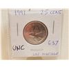 Image 3 : TWO LOW MINTAGE 25 CENT COINS (1991 & 1992)
