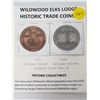 Image 1 : WILDWOOD ELKS TRADE COINS (1991 COPPER & 2000 ANTIQUE SILVER)