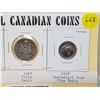 Image 3 : THREE CANADIAN COINS (1931 5 CENTS, 1968 50 CENTS, 1967 5 CENTS)