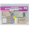 Image 1 : FOUR SMALL SIZE FOREIGN BANKNOTES