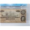 Image 2 : 1864 CONFEDERATE BANK NOTE VF-30 USA $20.00