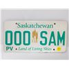 Image 1 : 000 SAM PERSONALIZED SASK LICENSE PLATES